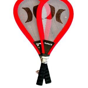 Jumbo Badminton 2 Oversized Racquets HURLEY Red Outdoor Game Set Of 2